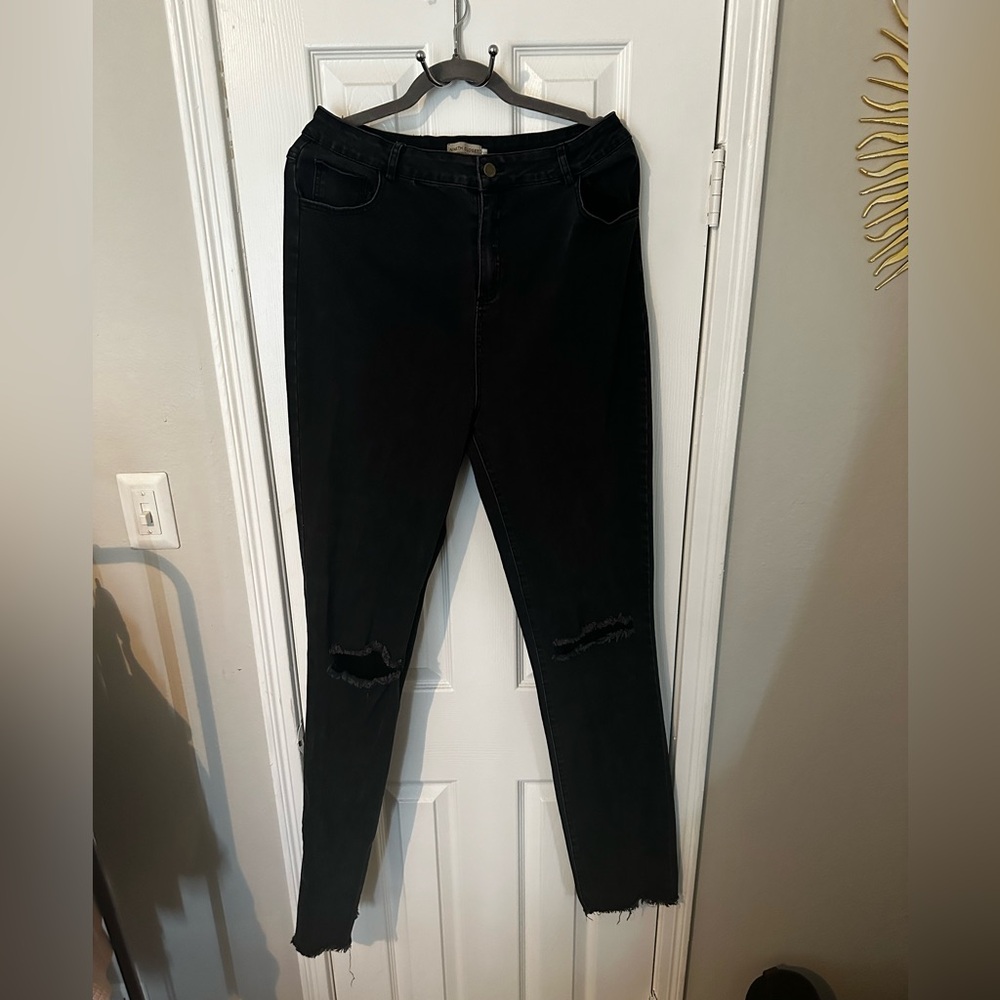Tall distress denim